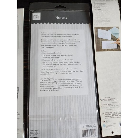 Rub-Ons Transfers - Large Decorative Border Pink Blue LOT - RETIRED NEW 27 - Picture 11 of 12